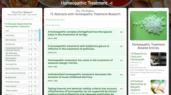 Homeopathic Treatment Research Dashboard